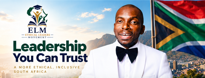 ELM campaign design featuring Musanda with the message Leadership You Can Trust